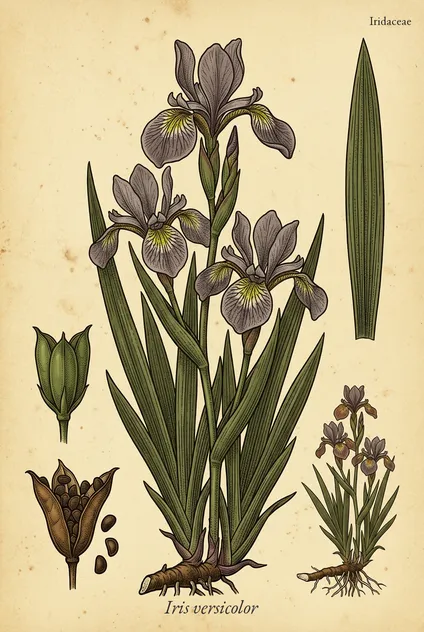 Harlequin Blue Flag